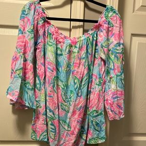 XL Lilly Pulitzer Off the Shoulder top- worn once
